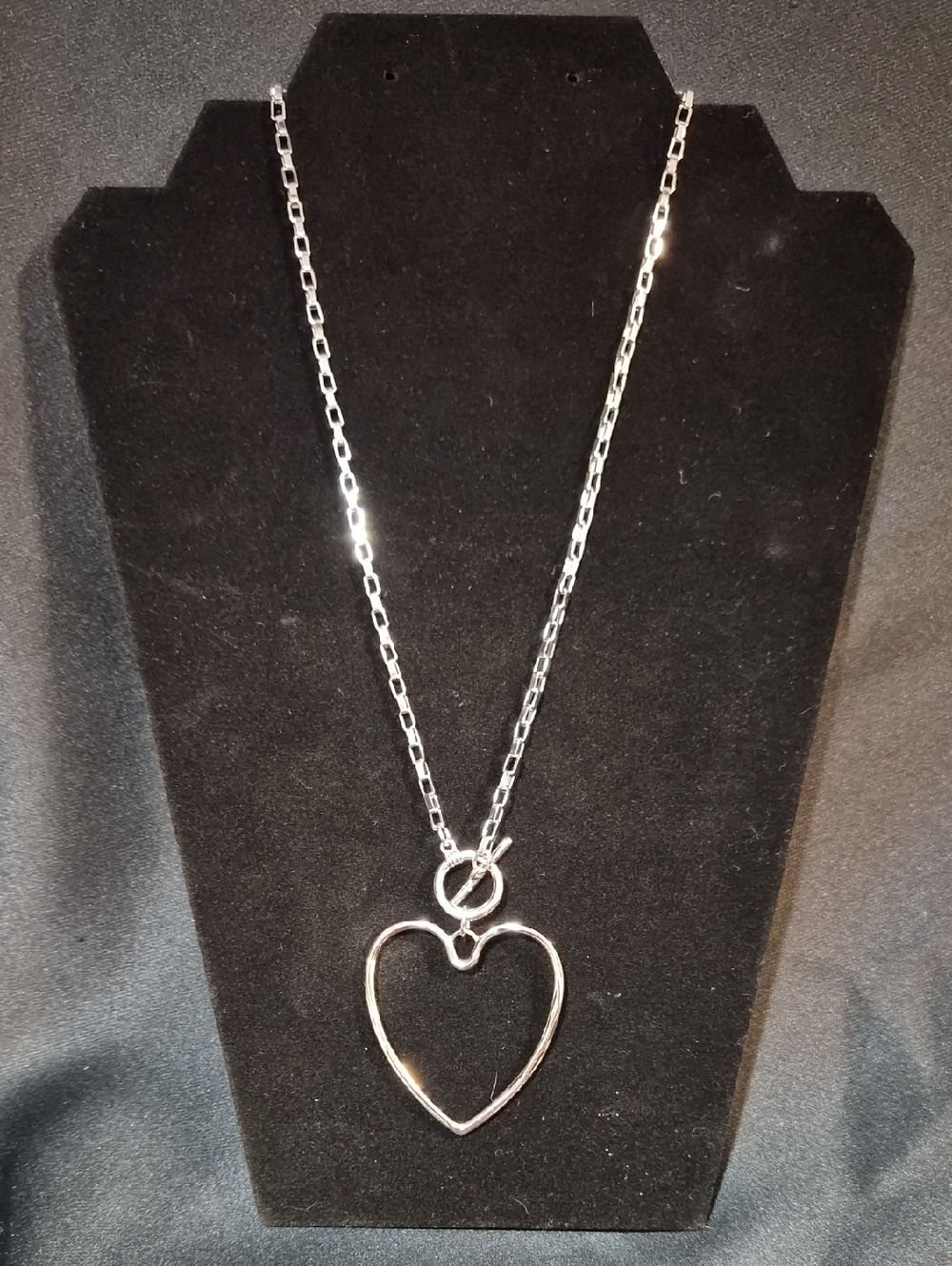 Parklane-Raelynn Silver Heart Pendant Necklace - Women's Jewelry
